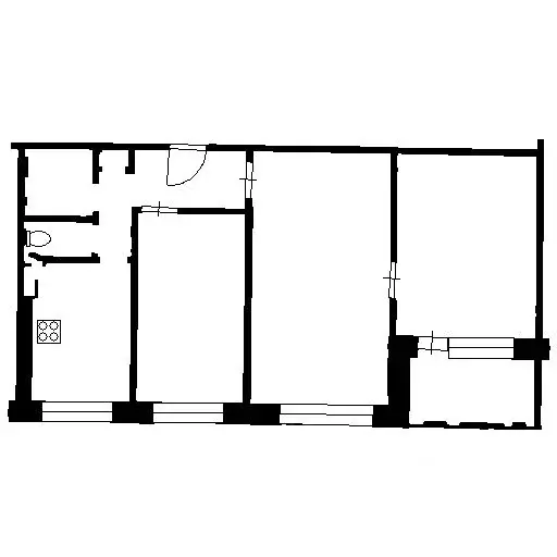 3-к кв. Башкортостан, Уфа ул. Сагита Агиша, 14/1 (57.8 м) - Фото 1