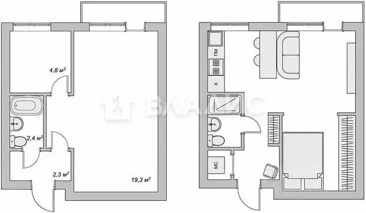 1-к кв. Москва Туристская ул., 4К2 (31.0 м) - Фото 1