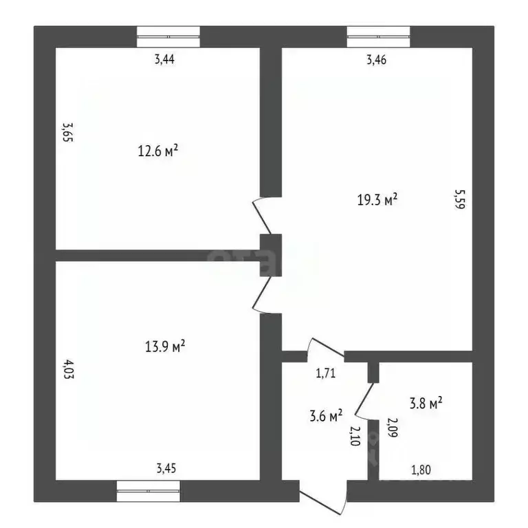 Дом в Амурская область, Благовещенский район, с. Чигири ул. ... - Фото 2