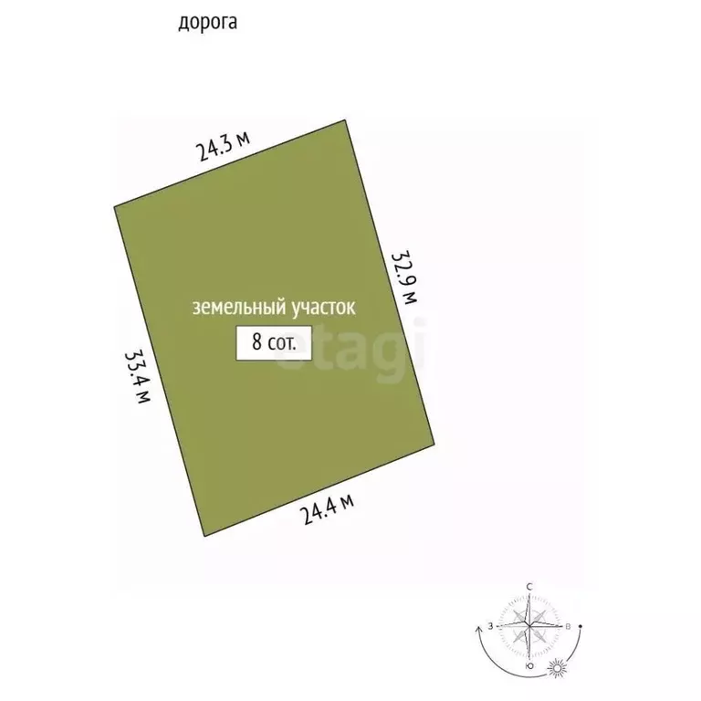 Участок в Крым, Симферопольский район, Молодежненское с/пос, с. ... - Фото 2