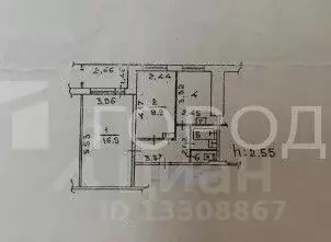 2-к кв. Кемеровская область, Новокузнецк ул. Косыгина, 85 (44.6 м) - Фото 1