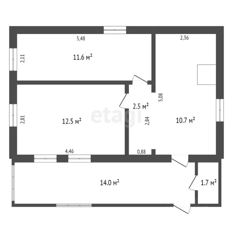 Дом в Амурская область, Благовещенск Театральная ул., 161/1 (48 м) - Фото 1