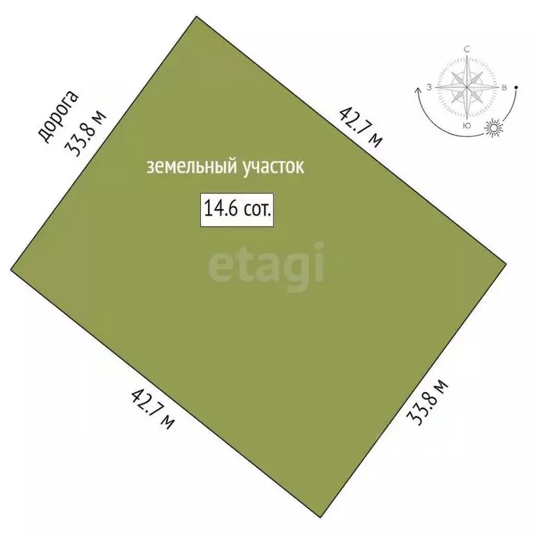 Участок в Костромская область, Судиславль пгт ул. Восточная (14.6 ... - Фото 2