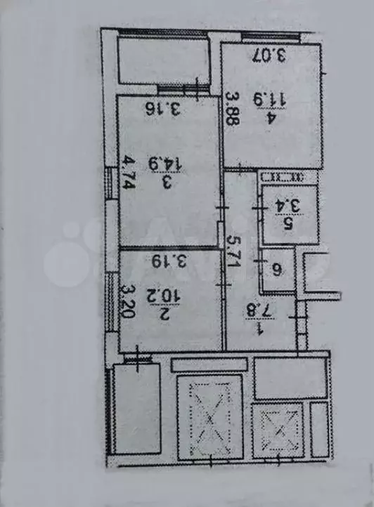 2-к. квартира, 49,6 м, 8/16 эт. - Фото 0