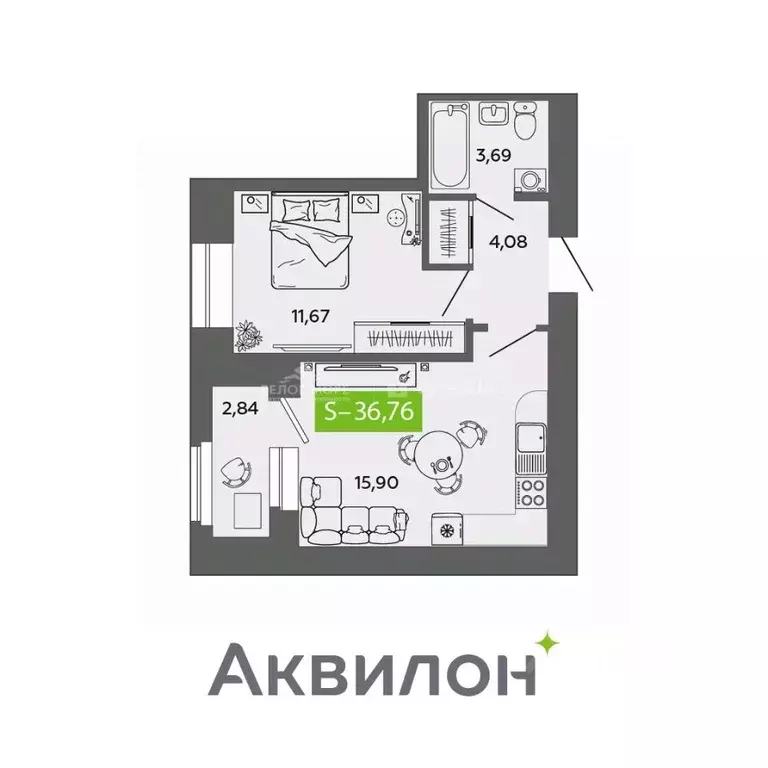 2-к кв. Архангельская область, Северодвинск ул. Ломоносова, 79к1 ... - Фото 2