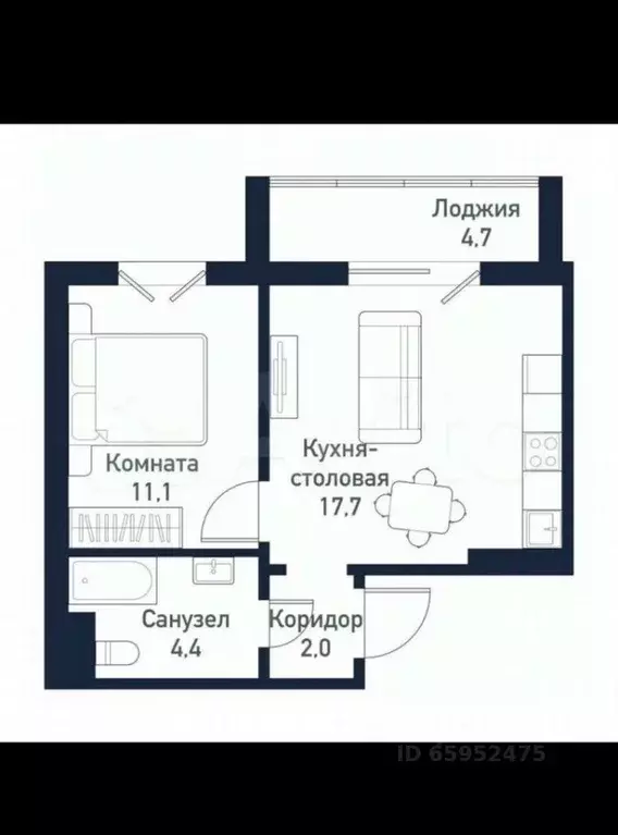 1-к кв. Челябинская область, Челябинский городской округ, пос. ... - Фото 2