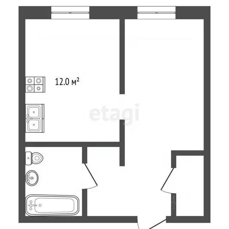1-к кв. Москва Варшавское ш., 170Ек9 (35.0 м) - Фото 2