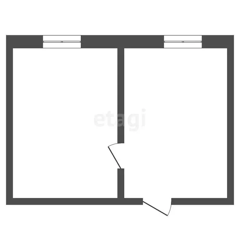 1к в -комнатной квартире (17.2 м) - Фото 1