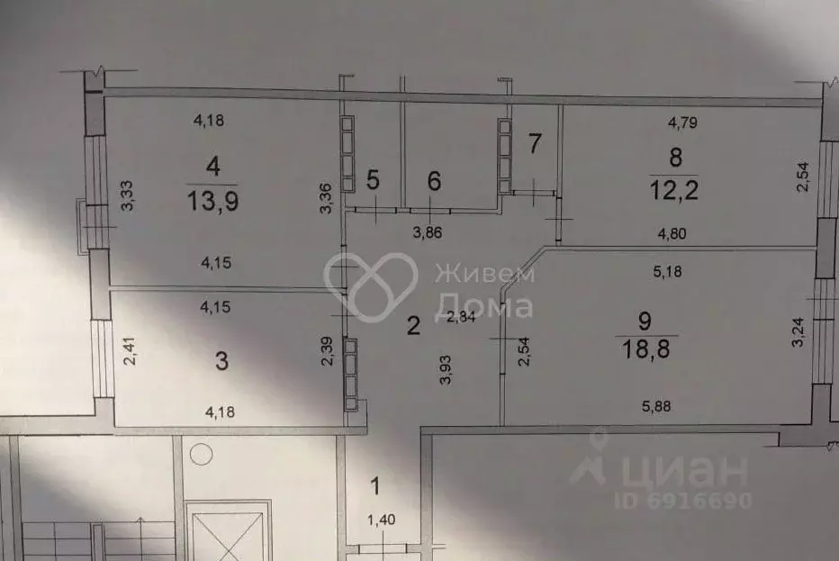 3-к кв. Волгоградская область, Волгоград ул. Маршала Василевского, 2 ... - Фото 2