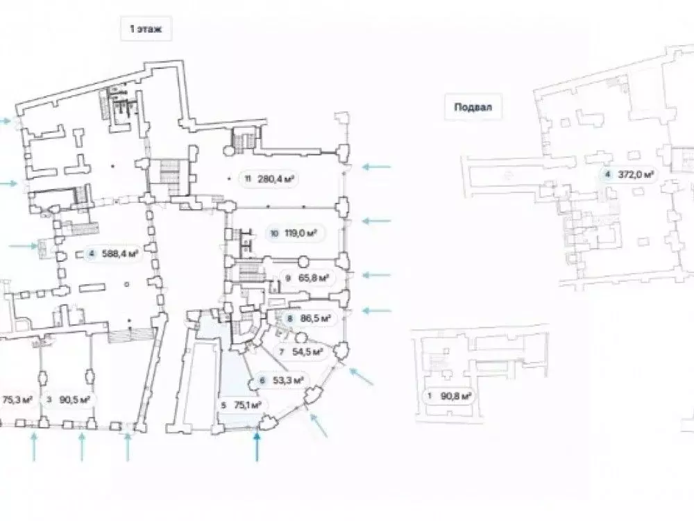 Торговая площадь в Москва Мясницкая ул., 8/2 (75 м) - Фото 1