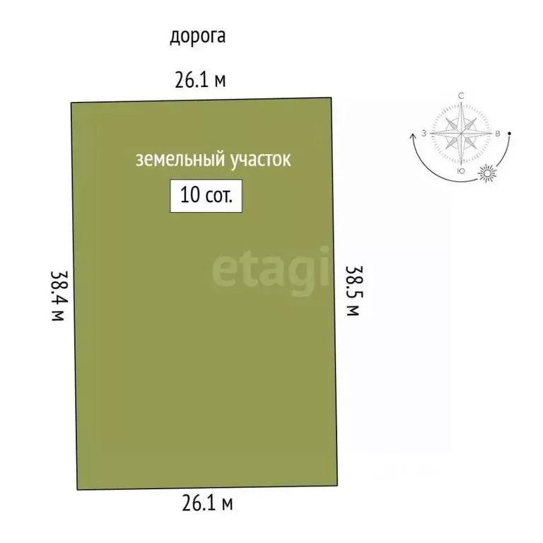 Участок в Крым, Симферопольский район, Перовское с/пос, Дубки 2 массив ... - Фото 1