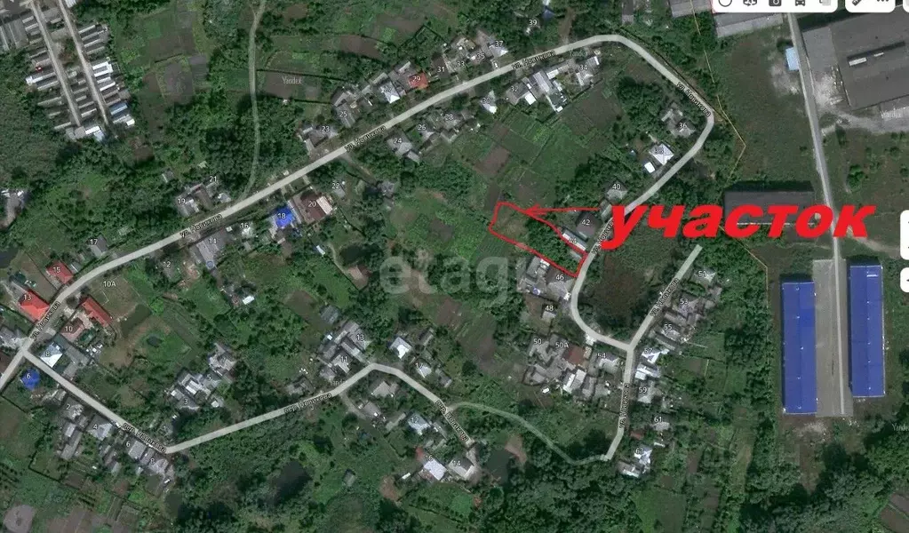 Участок в Белгородская область, Волоконовка рп ул. Новикова, 44 (12.05 ... - Фото 1