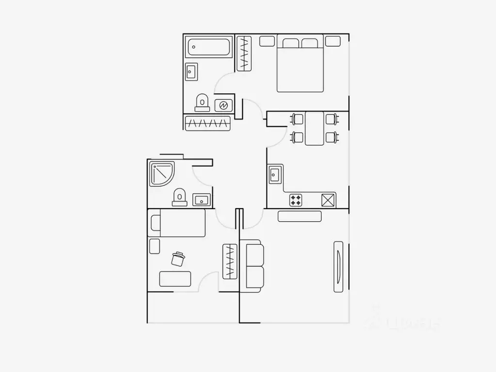 3-к кв. Москва ш. Энтузиастов, 3к1 (84.0 м) - Фото 1