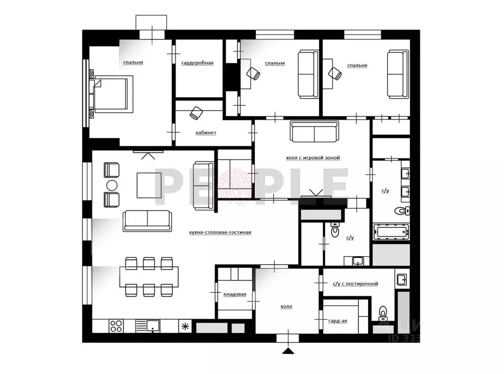 4-к кв. Москва Трубецкая ул., 12 (157.0 м) - Фото 2