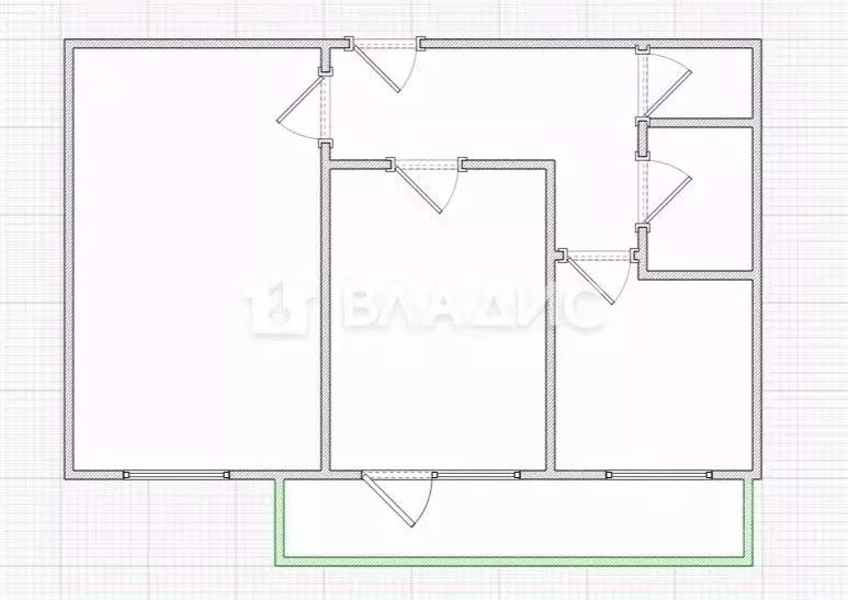 2-к кв. Пензенская область, Заречный проезд В.В. Демакова, 3 (46.9 м) - Фото 2