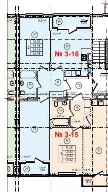 2-к. квартира, 63,5 м, 4/8 эт. - Фото 1