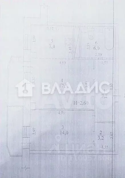 2-к кв. Волгоградская область, Волгоград ул. Расула Гамзатова, 11 ... - Фото 2
