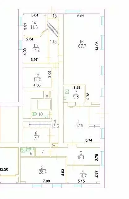 Помещение свободного назначения в Москва ул. Крупской, 11 (260 м) - Фото 2
