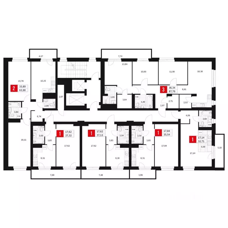 2-к кв. Башкортостан, Уфа ул. Большая Московская, 11 (63.9 м) - Фото 2