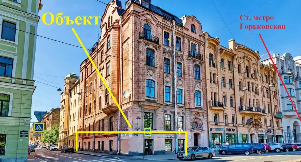 Помещение свободного назначения в Санкт-Петербург Кронверкский просп., ... - Фото 0