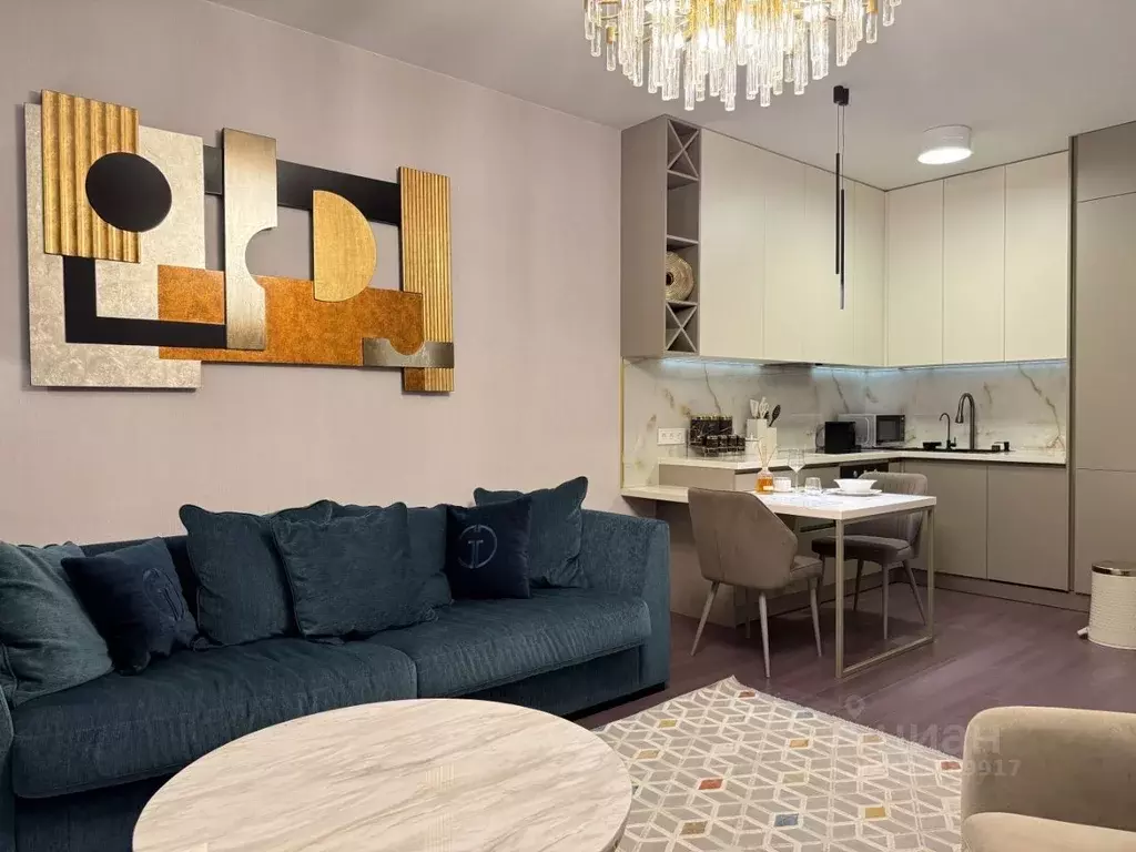 2-к кв. Москва Акватория жилой комплекс, С1 (55.0 м) - Фото 1