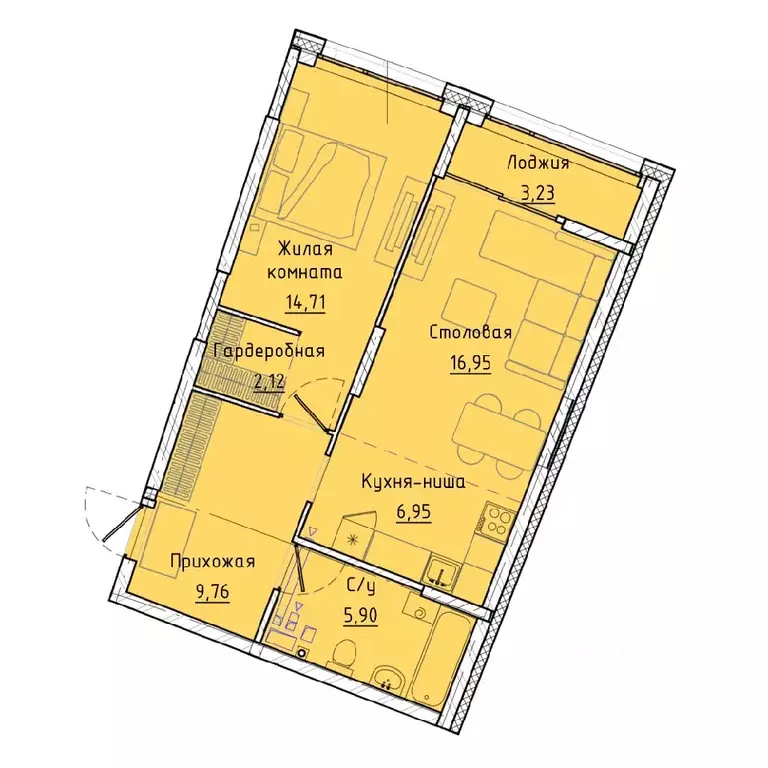 1-к кв. Свердловская область, Екатеринбург ул. Машинная, 1в/3 (58.1 м) - Фото 0