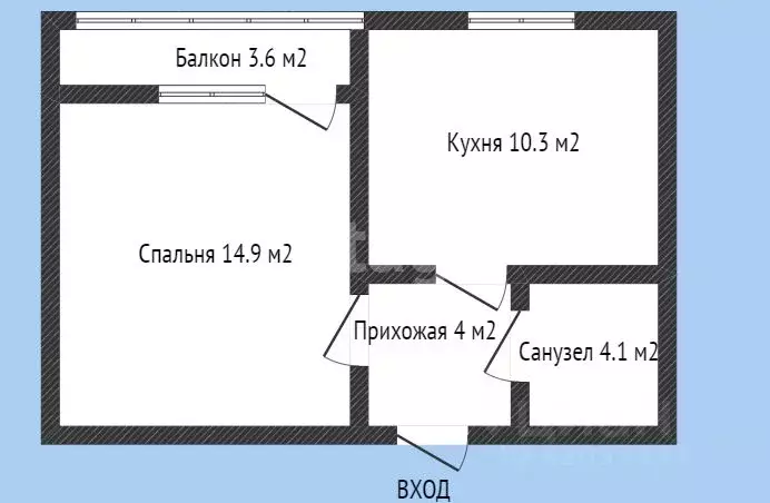 1-к кв. Краснодарский край, Горячий Ключ ул. Ленина, 203Дк1 (33.1 м) - Фото 1