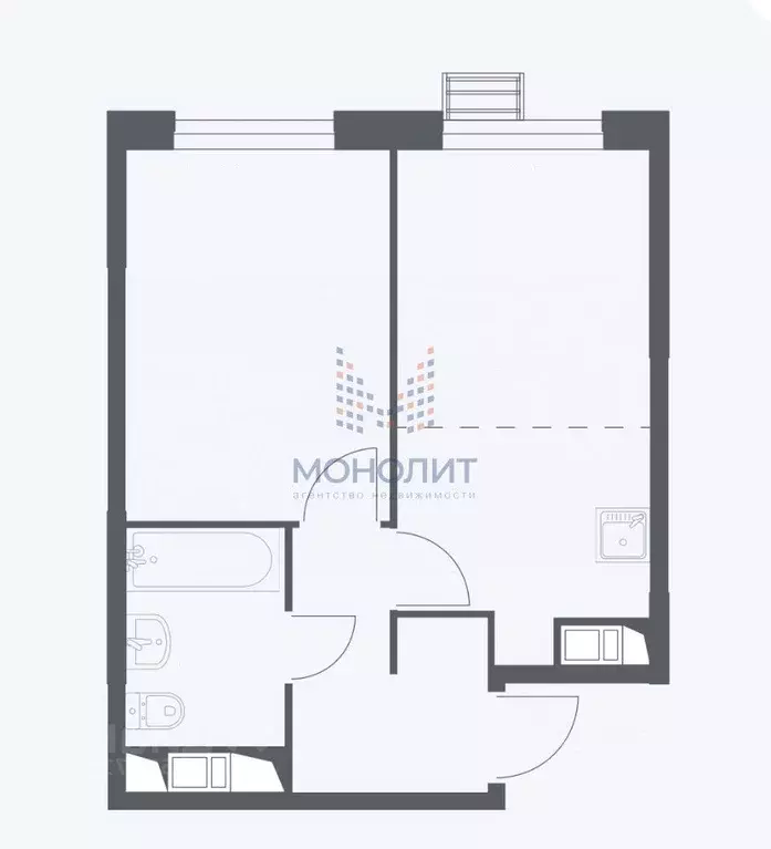 2-к кв. Москва Кокошкино дп, ул. Стожарова, 7 (35.1 м) - Фото 1