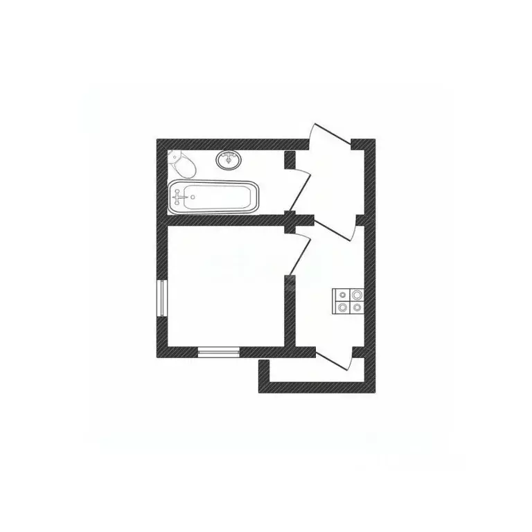 1-к кв. Татарстан, Казань ул. Аметьевская магистраль, 8 (37.9 м) - Фото 2