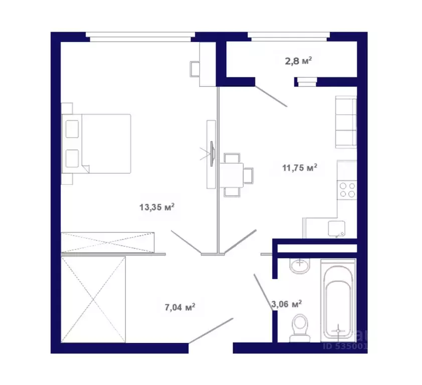 1-к кв. Иркутская область, Иркутский муниципальный округ, Маркова рп, ... - Фото 1