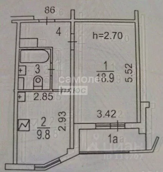 1-к кв. Москва ул. Ухтомского Ополчения, 8 (38.0 м) - Фото 1
