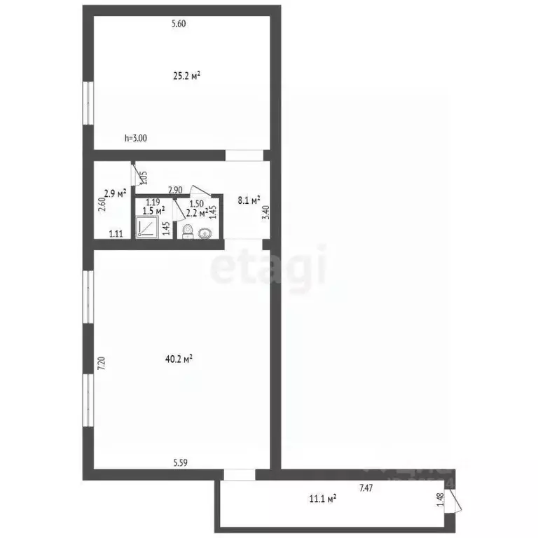 Офис в Севастополь ул. Руднева, 26/2 (91 м) - Фото 2
