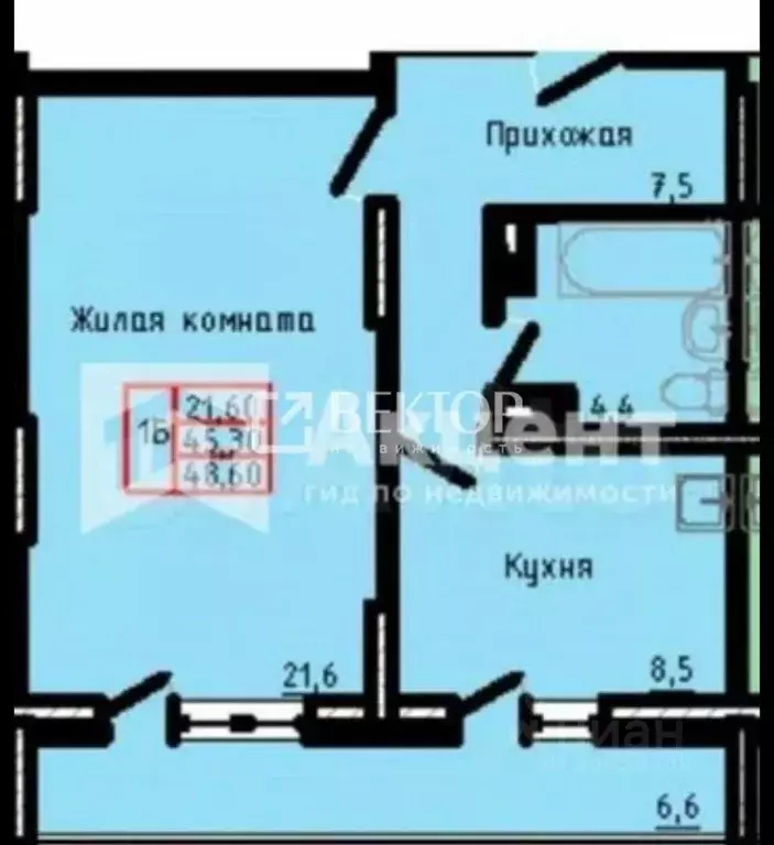 1-к кв. Ивановская область, Иваново Дюковская ул., 27А (42.0 м) - Фото 1