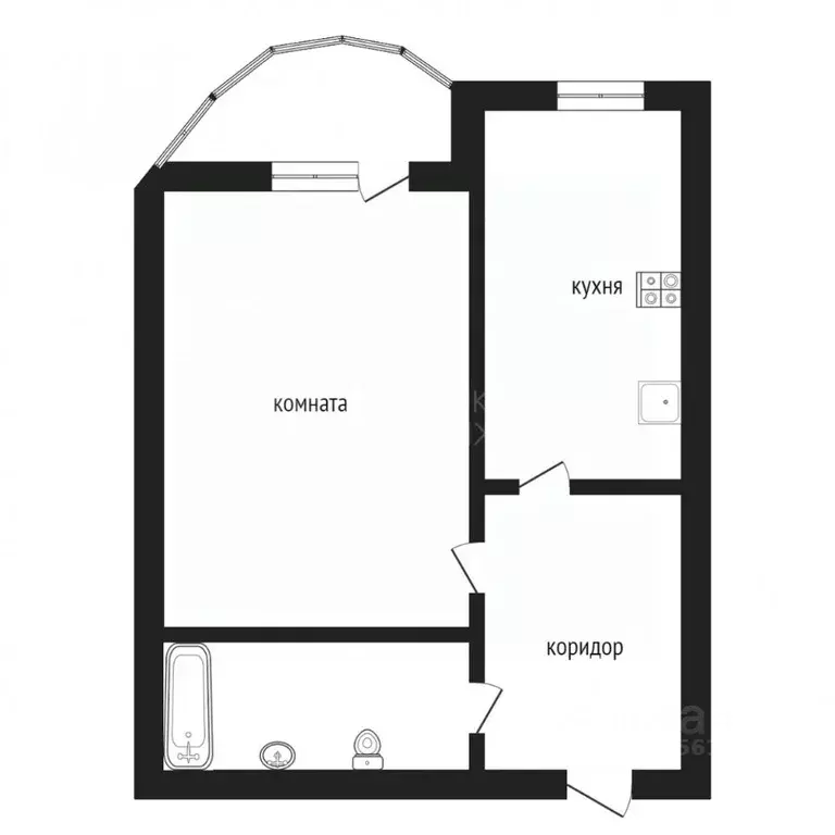 1-к кв. Тюменская область, Тюмень Тюменский-1 мкр, ул. Николая ... - Фото 2