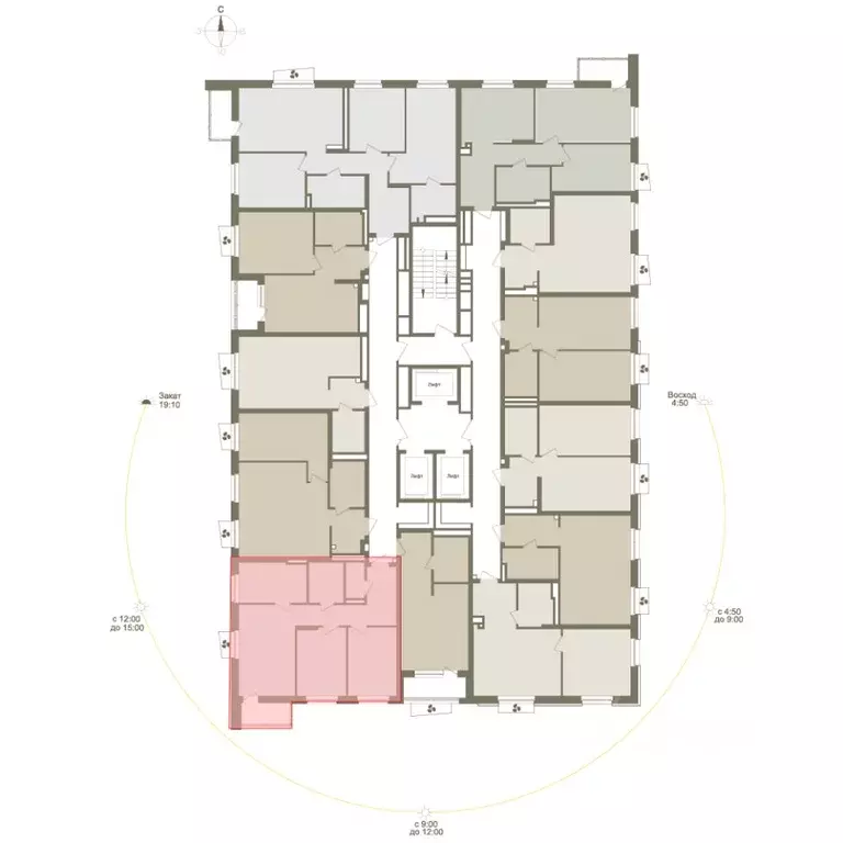 3-к кв. Башкортостан, Уфа Родина Парк жилой комплекс (62.8 м) - Фото 1