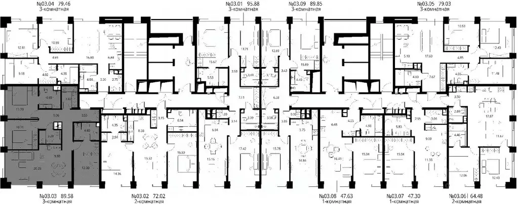 3-к кв. Москва Волоколамское ш., 95/1к9 (89.58 м) - Фото 1