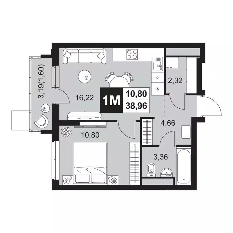 2-к кв. Пензенская область, Пенза Тепличный мкр, Прованс жилой ... - Фото 1