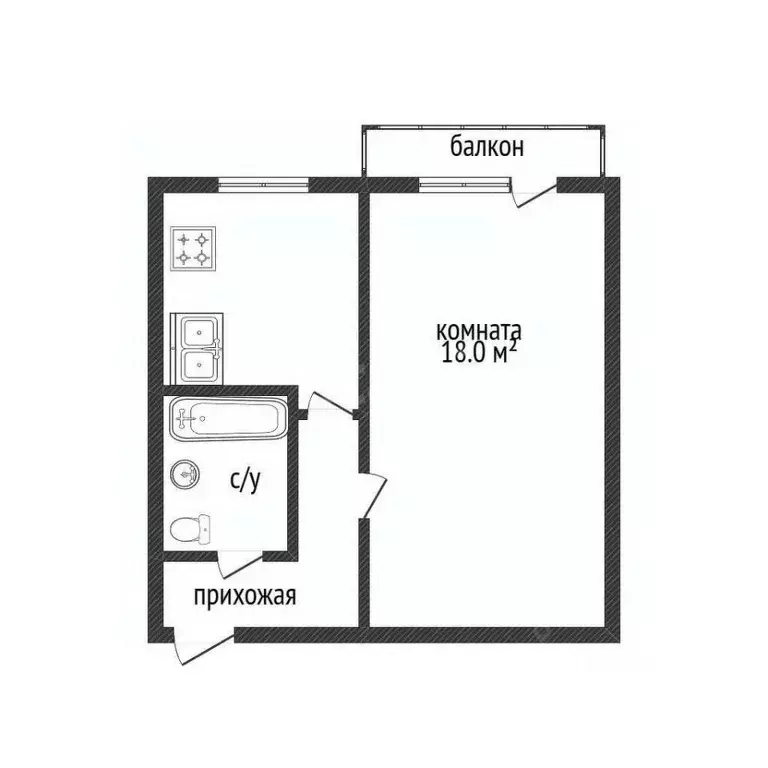 1-к кв. Костромская область, Кострома ул. Северной Правды, 25 (29.8 м) - Фото 1