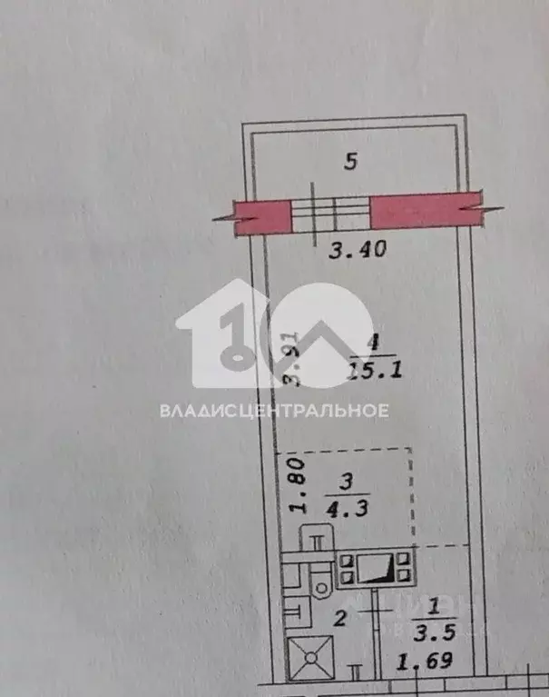 Студия Новосибирская область, Новосибирск ул. Невельского, 1/1 (26.1 ... - Фото 1