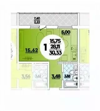 Студия Краснодарский край, Краснодар ул. Героев-Разведчиков, 23/1 ... - Фото 1