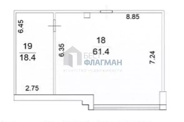 Офис в Москва Староалексеевская ул., 5 (80 м) - Фото 2