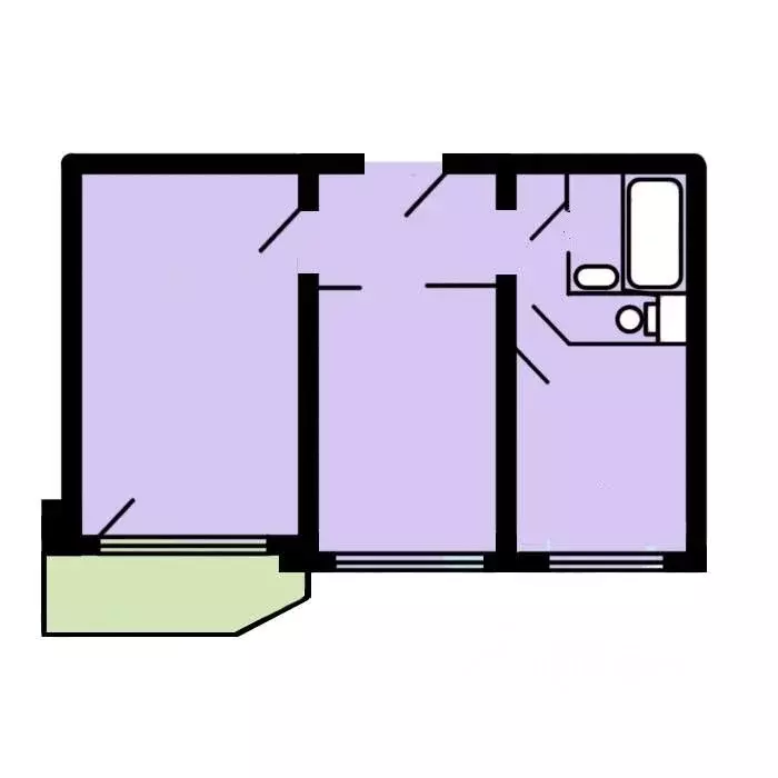2-к кв. Москва Суздальская ул., 12К1 (50.8 м) - Фото 2