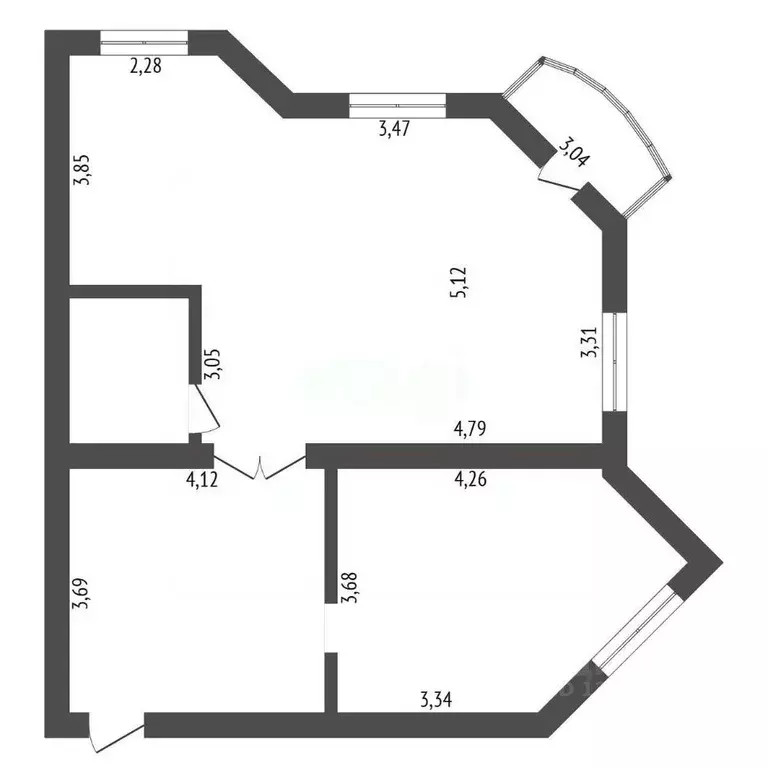 3-к кв. Амурская область, Благовещенск ул. Калинина, 52 (77.7 м) - Фото 2