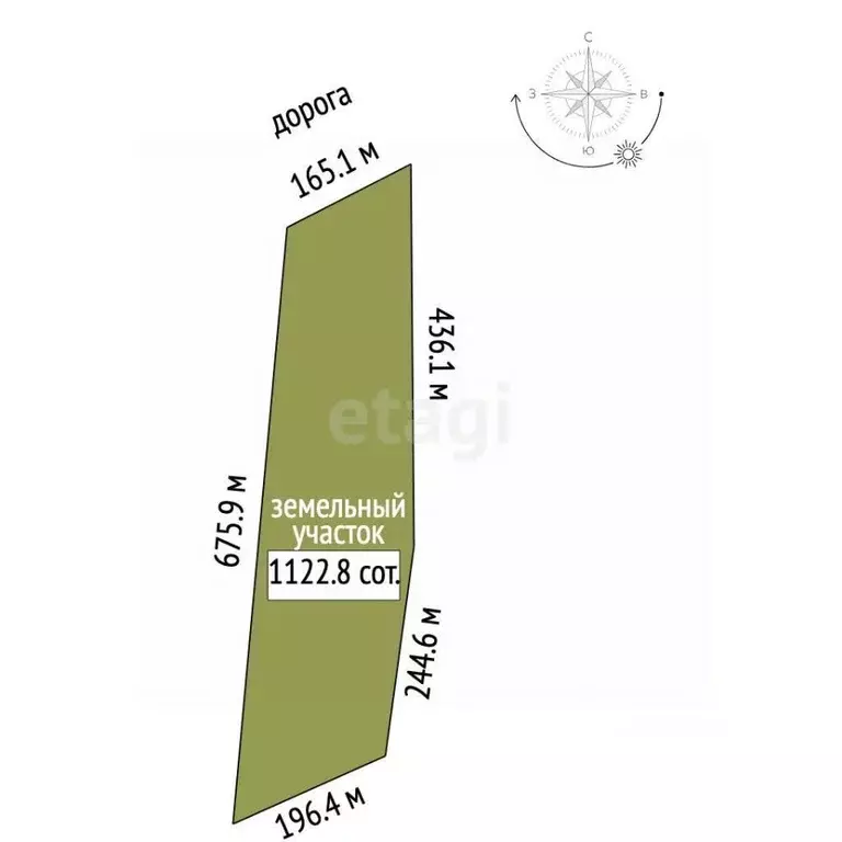 Участок в Крым, Ленинский район, Луговское с/пос, с. Ерофеево ул. ... - Фото 2