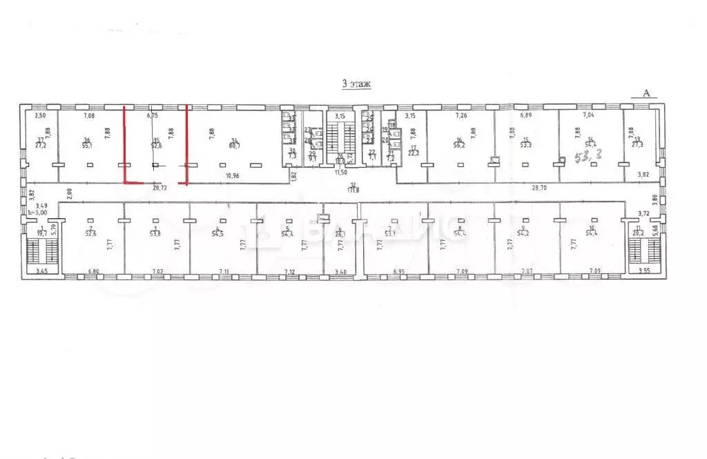 Продам офисное помещение, 52.6 м - Фото 0