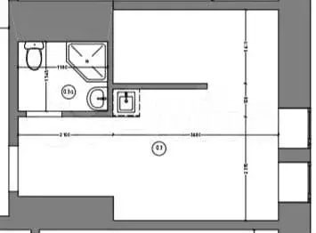 Квартира-студия, 21,5 м, 1/8 эт. - Фото 0