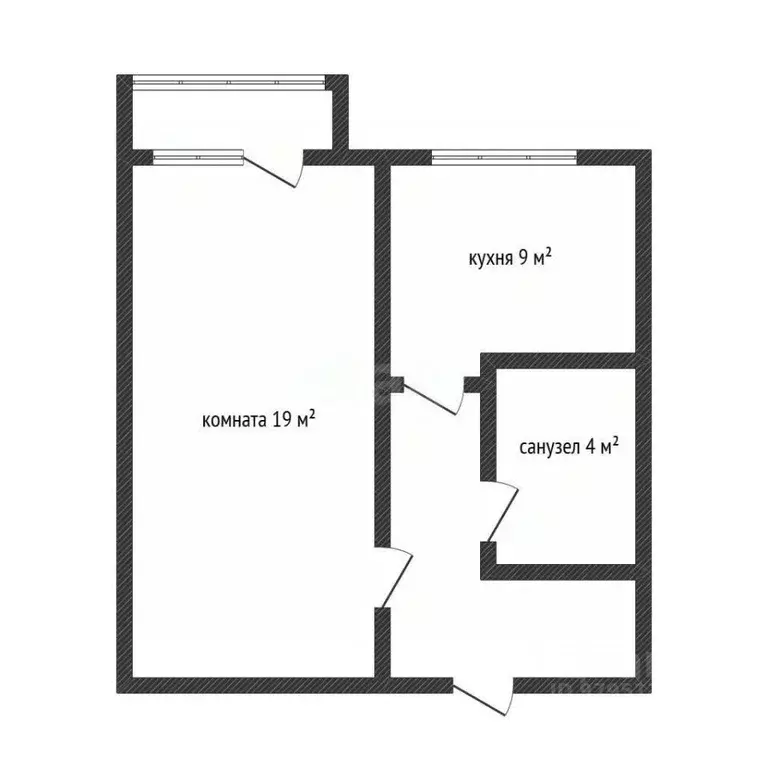 1-к кв. Татарстан, Казань ул. Хайдара Бигичева, 18 (36.8 м) - Фото 2