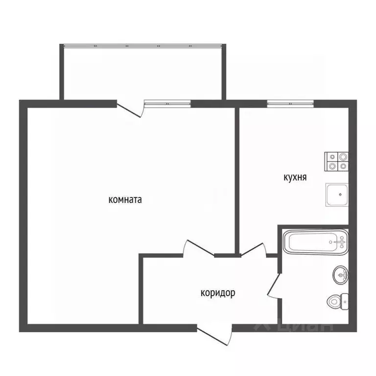 1-к кв. Воронежская область, Воронеж Сомово мкр, пер. Санаторный, 4 ... - Фото 0