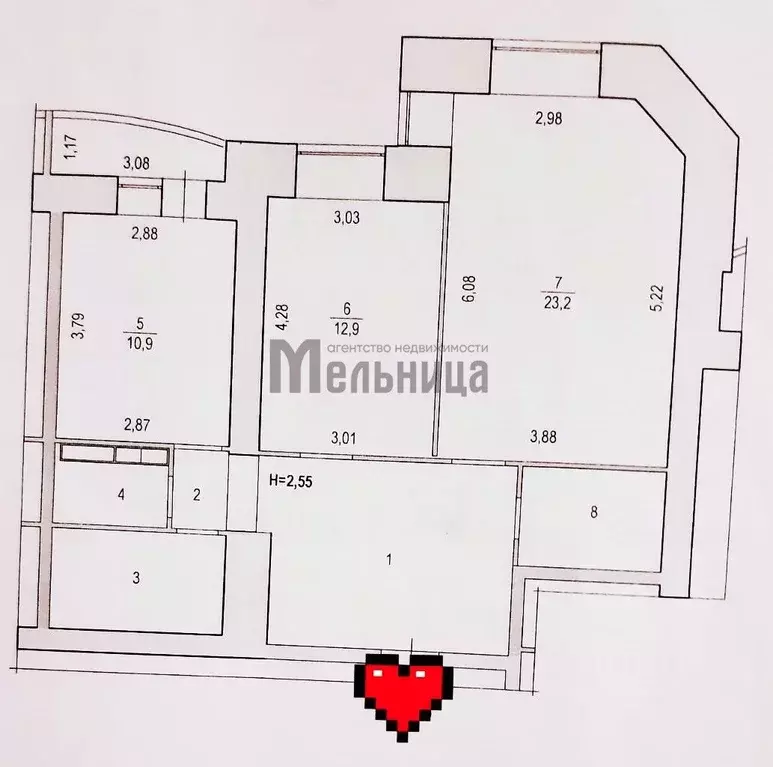 2-к кв. Волгоградская область, Волгоград ул. Маршала Еременко, 42 ... - Фото 1