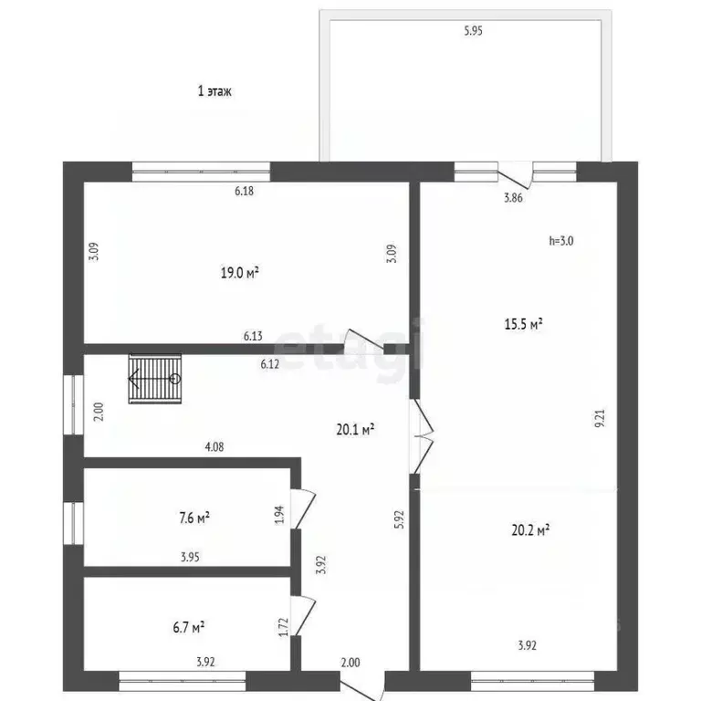 Дом в Татарстан, Альметьевск ул. Кырлай, 24 (159 м) - Фото 2